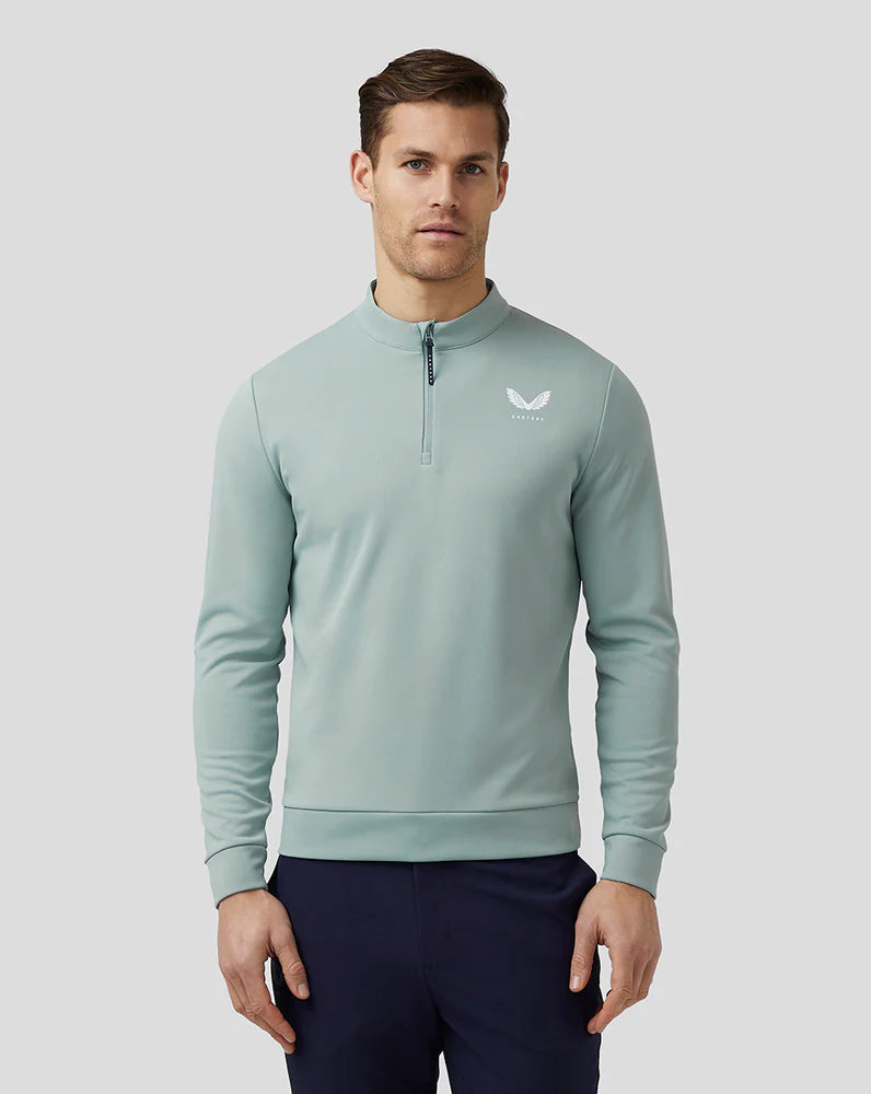 Load image into Gallery viewer, CASTORE MEN’S GOLF CLUB CLASSIC QUARTER ZIP TOP - STONE BLUE
